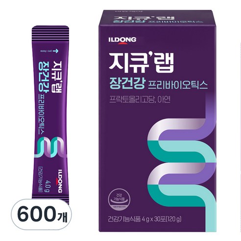 지큐랩 장건강 프리바이오틱스, 4g, 600개