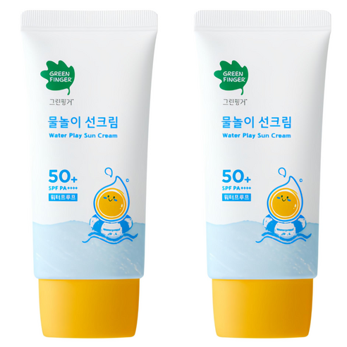 그린핑거 물놀이 유아 선크림 워터프루프 SPF50+ PA++++