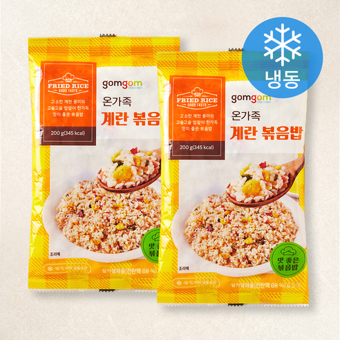 [로켓프레시] 곰곰 온가족 계란 볶음밥 (냉동)
