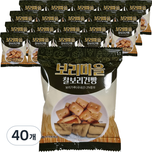금풍제과 보리마을 찰보리 건빵, 30g, 40개