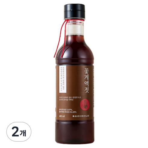 미자언니네 꽃게액젓, 480ml, 2개