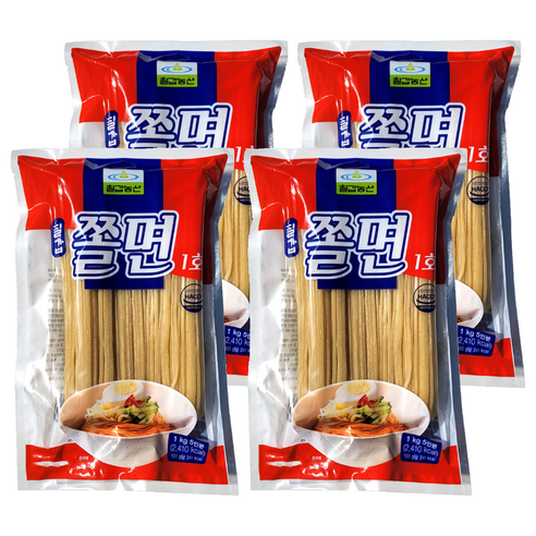 칠갑농산 쫄면 1호, 1kg, 4개