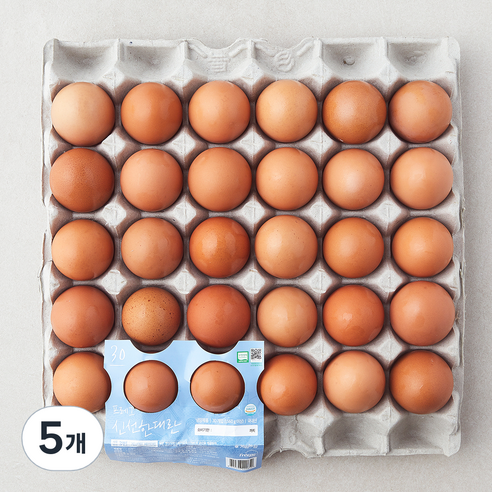 프레그 무항생제 인증 계림농장 신선한 대란 1560g, 30구, 5개