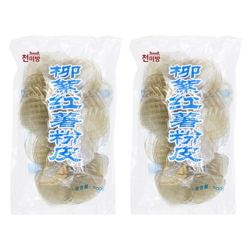 천미방 원형 둥글 넙적당면