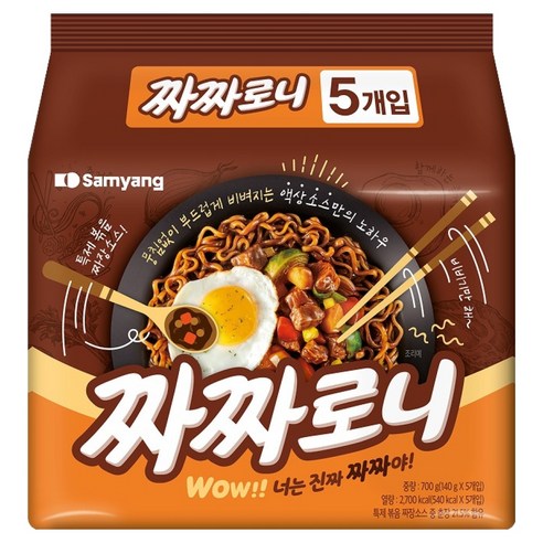 짜짜로니 140g, 5개