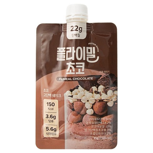 플라이밀 단백질 쉐이크 파우치 초코 7p