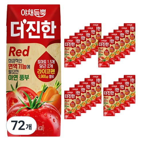 롯데칠성음료 야채듬뿍 더진한 레드