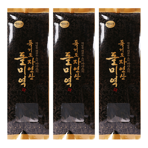 바다소리 진도 자연산 독거도 돌미역, 50g, 3개