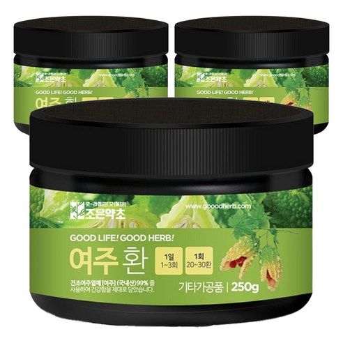 조은약초 프리미엄 여주환, 3개, 250g