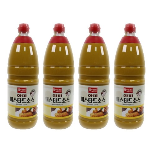 화미 머스타드소스, 1.9kg, 4개
