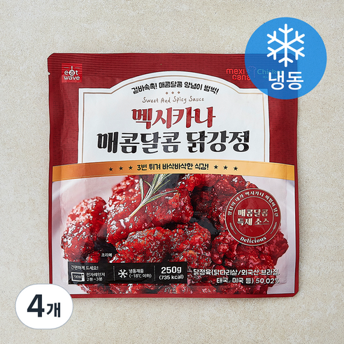 [로켓프레시] 멕시카나 매콤달콤 닭강정 (냉동)