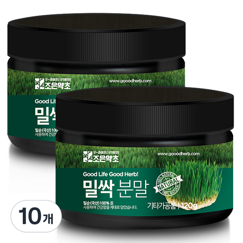 조은약초 밀싹 분말, 10개, 120g