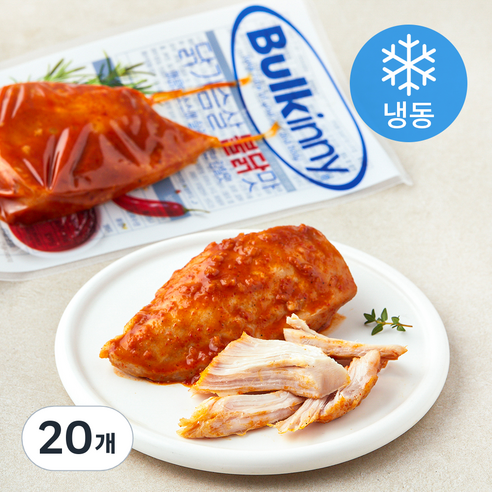 [로켓프레시] 벌키니 닭가슴살 불닭맛 (냉동), 100g, 1개입, 20개