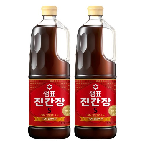 샘표 진간장 S, 1.7L, 2개
