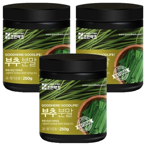 조은약초 프리미엄 부추 가루, 250g, 3개