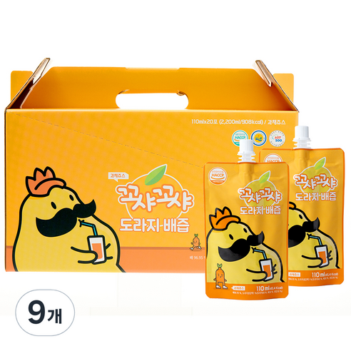 꼬샤꼬샤 도라지 배즙 스파우트형, 2.2L, 180개