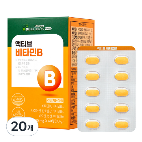 이너랩 액티브 비타민B, 60정, 20개