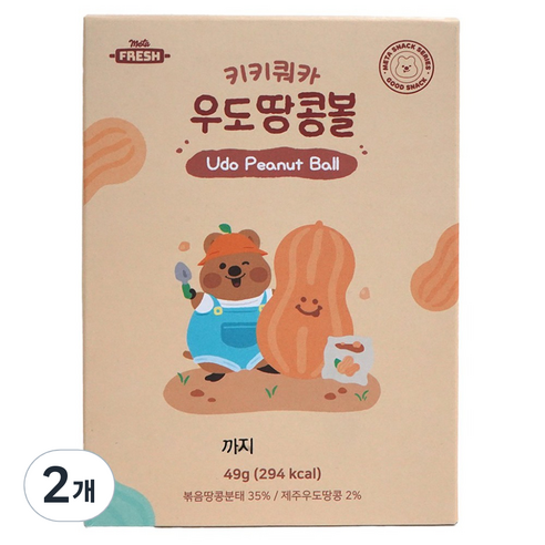 메타프레쉬 키키쿼카 우도땅콩볼, 2개, 49g