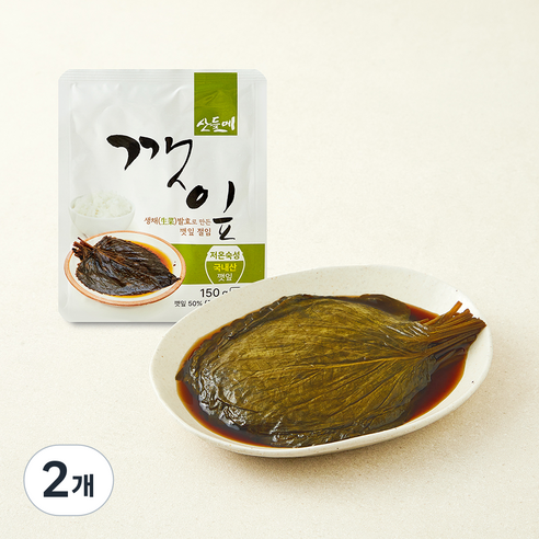 [로켓프레시] 산들메 깻잎절임, 150g, 2개