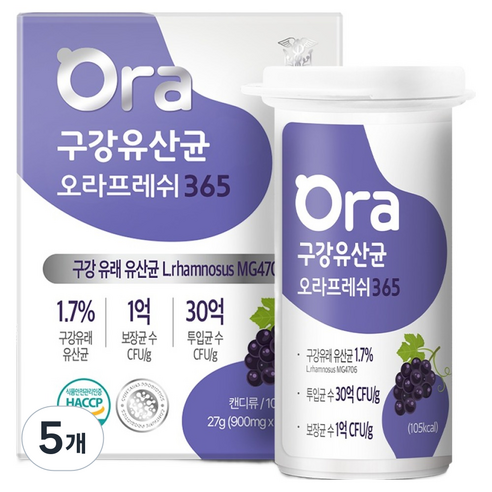 랩온랩 정품 구강유산균 오라프레쉬 365 27g