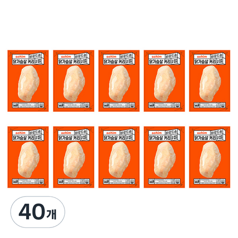 바로드숑 바로 먹는 닭가슴살 커리맛, 100g, 40개
