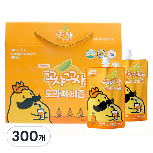 꼬샤꼬샤 도라지 배즙 스파우트형, 110ml, 300개
