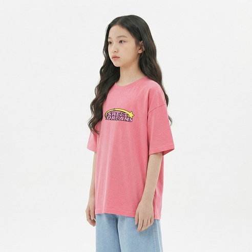 제니키즈 오버핏 스위트드림 반팔 티셔츠 JN2096T
