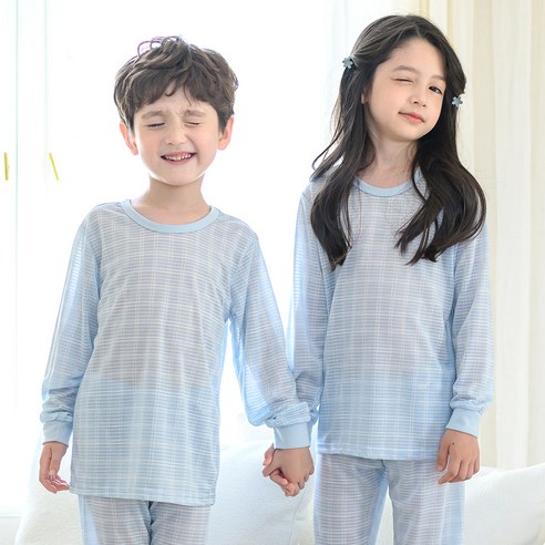 보누맘 아동용 9부 자가드 상하의 세트