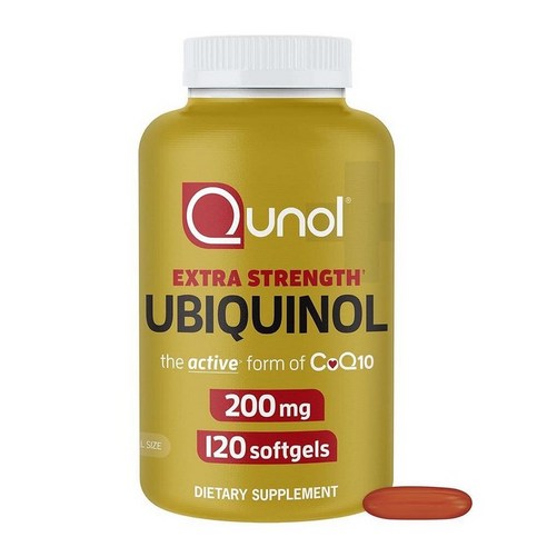 Qunol 퀴놀 유비퀴놀 CoQ10 200mg 코엔자임 60개 2팩, 1개, 0.8346167711936301