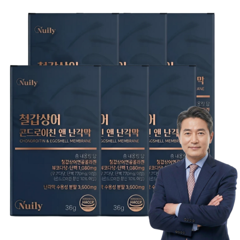 [12개이상 구매시 관절엔 난각막 DEM 증정] 난각막 콘드로이친 식약청인증, 6개, 60정