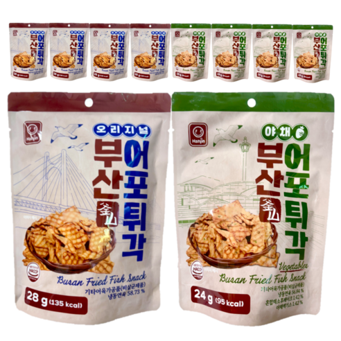 한진식품 추억의 부산 어포 튀각 오리지널 + 야채맛