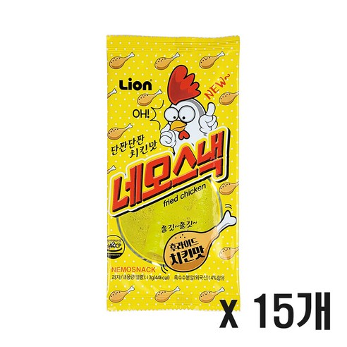 네모스낵 치킨맛, 13g, 15개