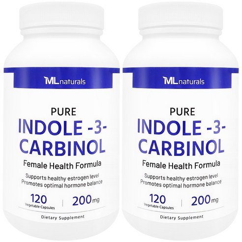 My Life [미국빠른직구] 신제품 마이라이프 내추럴스 인돌-3- 카비놀 200mg, 2개, 120정