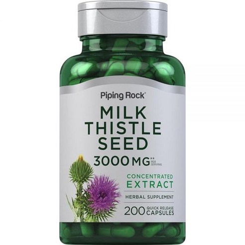 파이핑락 밀크 씨슬 씨드 3000mg 캡슐