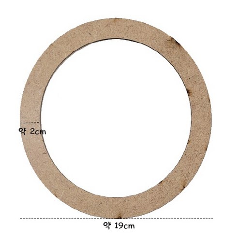 공예재료 양말목 부자재 원형 리스 도어벨만들기 리스틀 10개입, 1개, 일반형 19cm