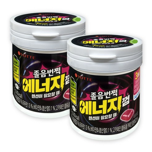 롯데웰푸드 졸음번쩍껌 에너지