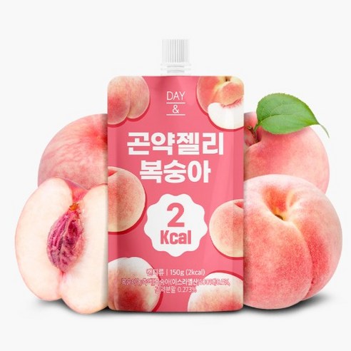 참앤들황토농원 데이앤 복숭아 곤약젤리, 150g, 30개