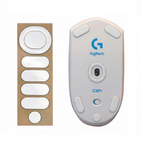 로지텍 마우스 피트 호환 G102 G304 G703 G PRO 지슈라 MX 마스터 애니웨어, 화이트, 로지텍 G304/G305