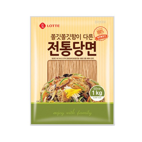 롯데푸드 델가 전통 당면 1kg X 3개입