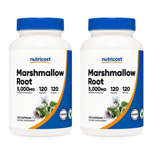 뉴트리코스트 마쉬멜로우 뿌리 500mg 120캡슐 2병, 120정, 2개