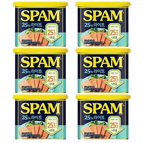 스팸 라이트 300g, 300g, 6개