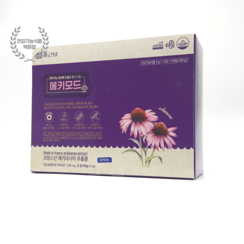 에키모드 에키네시아 추출물 면역기능 증진 종근당, 1개, 60회분