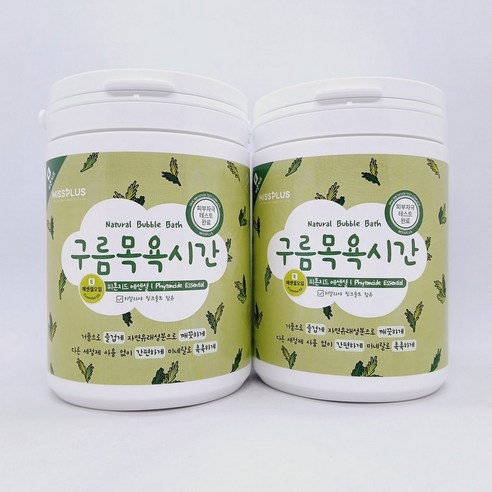 구름목욕시간 피톤치드 입욕파우더 대팩, 500g, 2개