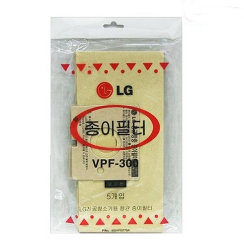 LG 정품 청소기필터 VPF-300 10장 먼지봉투 먼지필터 종이필터 자재 방균방충, 10개