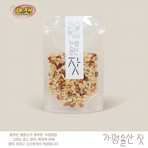 가평솔산 잣, 80g, 5개