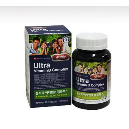 (캐나다 직수입 완제품) 노블 울트라 비타민B 콤플렉스 1100mg 90정_A44059