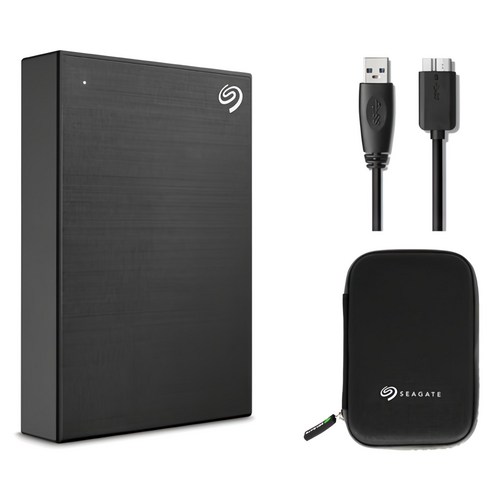 씨게이트 One Touch HDD 외장하드 STKZ5000400 데이터복구+암호화 기능+파우치+USB케이블