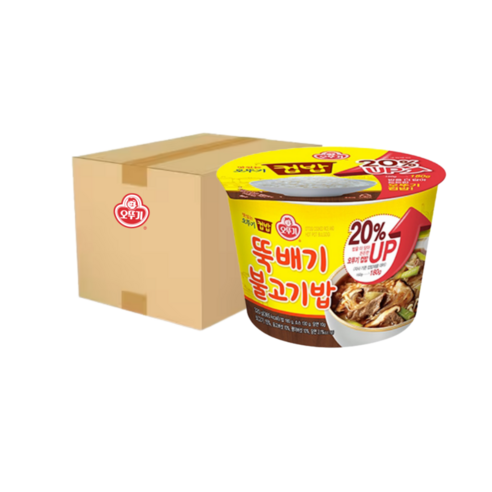 오뚜기 컵밥 뚝배기불고기밥 320g x 10개 아침간편식 기숙사간편식, 320g, 10개