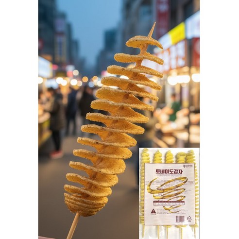 [523] 토네이도 회오리 감자 (150g x 5ea)750g, 5개, 150g
