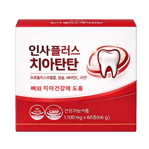 이가탄탄 함을 원하시는 분 인사 플러스 치아튼튼, 180개, 1정